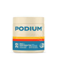 Podium Nutrition Salt+Electrolytes blue raspberry powder ready to mix for workouts