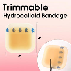 POLYNEW border hydrocolloid dressing with waterproof film demonstrates secure skin seal