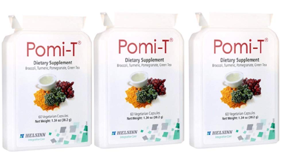 Pomi-T capsules pack close-up offering a convenient daily polyphenol boost for wellness