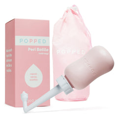 POPPED peri bottle with upside-down design for targeted postpartum cleansing and comfort.