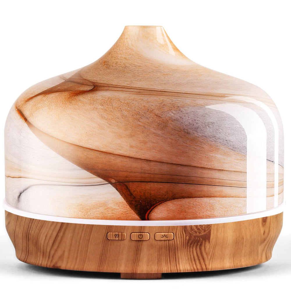 Porseme 500ml glass diffuser viewed from top, showcasing the capacity for larger spaces.