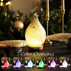 Porseme Desert diffuser with wood base complements bedrooms and living rooms.