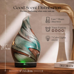 Porseme diffuser on wood grain base blending with modern interiors