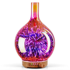 Porseme Rose Gold Diffuser with 3D glass cover for stylish aromatherapy in the living room