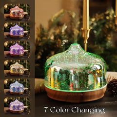 Porseme wood-grain decor base adds charm while diffusing scents.