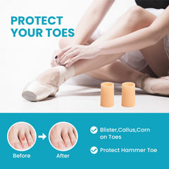 Povihome blister prevention toe cover protects sensitive skin during daily activities.