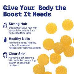 Power Grain label highlights 5000mcg biotin for hair and nails support.