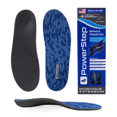 PowerStep Morton's Extension carbon fiber insole provides toe stability for comfortable turf toe relief.