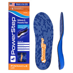 PowerStep Pinnacle Low insoles provide lasting arch support for everyday wear.