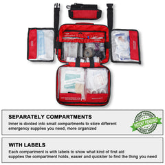 Poygik Premium First Aid Kit with MOLLE system for outdoor carry