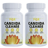PQR Candida Cleanse bottle front shows the label for gut support.