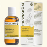 Pranarom calendula oil bottle for facial use and gentle skin soothing