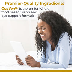 OcuVen ingredients from marigold flowers signaling natural antioxidant eye health.