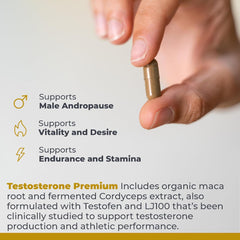 Premier Research Labs Testosterone Premium packaging signals a science-based, high-quality formula.