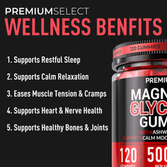 Premium Select magnesium blend with ashwagandha and lemon balm