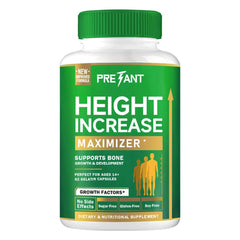 PRETANT Growth Capsules bottle close-up for natural height support.