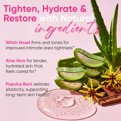 Pretty Privates Witch Hazel extract visual, suggesting gentle nourishment for delicate skin.