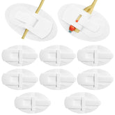 Pretwad catheter stabilization device close-up showing secure fixation and comfortable fit.