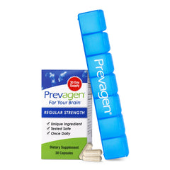 Prevagen Regular Strength bottle front view promoting daily brain support