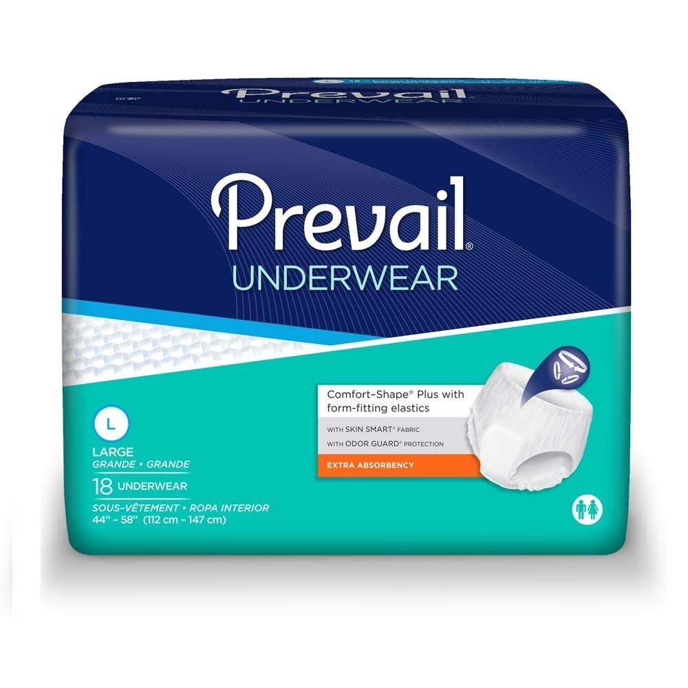 Prevail adult incontinence underwear — front-view product image — maximum absorbency for day and night