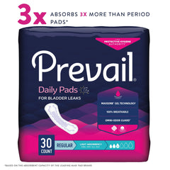 Prevail Proven MaxSorb core locks in wetness for a drier feel.
