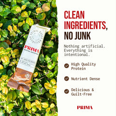 PRIMA ANCESTRAL PROTEIN BAR is gluten-free and low-carb friendly.