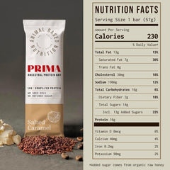 Prima Ancestral Protein Bar featuring New Zealand whey for daily protein boost.