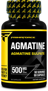 Primaforce Agmatine Sulfate bottle front for versatile daily use.