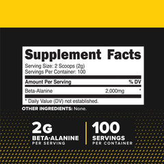 Primaforce Beta-Alanine powder scoop on table for easy daily dosing.