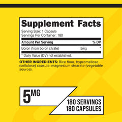 Primaforce Boron Capsules pouring for easy daily intake.