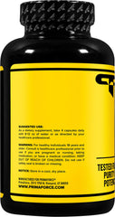 Primaforce creatine monohydrate capsules close-up showing capsule form and dose.