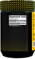 Primaforce creatine bottle label highlighting non-GMO and gluten-free formulation