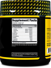 Primaforce EAA Powder Fruit Punch powder closeup displays vibrant color.