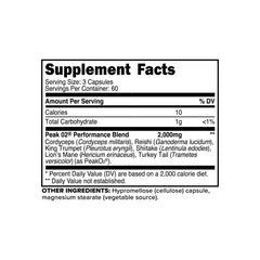 Primaforce Peak O2 mushroom blend ingredients promote natural stamina during training.