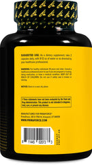 Primaforce Yohimbine HCl bottle beside dosage chart for flexible use.