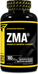 Primaforce ZMA bottle front showcasing label for daily wellness