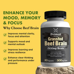 Display of three capsules per serving from Primal Being for convenient daily intake