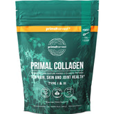 Primal Harvest collagen powder tub front view for daily hair, skin, and nails support.