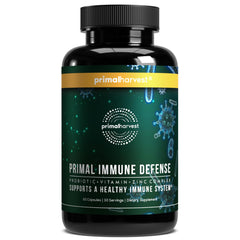 Primal Harvest Immune Defense bottle front for daily immune support possibilities