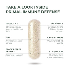 Primal Harvest Probiotics bottle pour illustrates easy daily intake