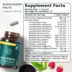 Primal Harvest Probiotics capsules ready to take with meals.