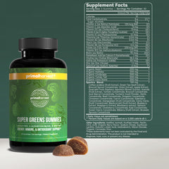 Close-up of Primal Harvest gummies highlighting texture for convenient on-the-go use