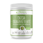 Primal Kitchen Matcha Collagen Keto Latte powder pack showcasing keto-friendly blend