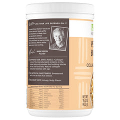 Powder in a bowl with scoop, gluten-free and keto-certified blend