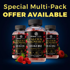 Hand selecting Prime Code Calcium Gummies for easy daily intake