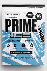 PRIME HYDRATION ICE Sticks pack shot for on-the-go hydration and zero added sugar convenience