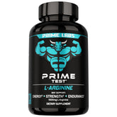 Prime Labs L Arginine 1500mg bottle for easy daily blood flow support.