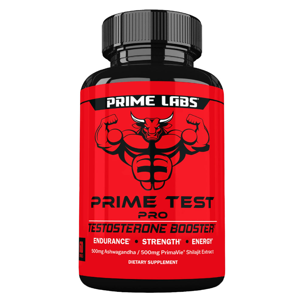 Prime Labs Prime Test Pro bottle shown for daily energy support