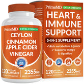 PrimeMD 5-in-1 Cinnamon bottle view for convenient daily metabolism support.