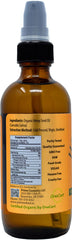 Amber glass bottle preserves freshness of Prime Natural hemp oil.